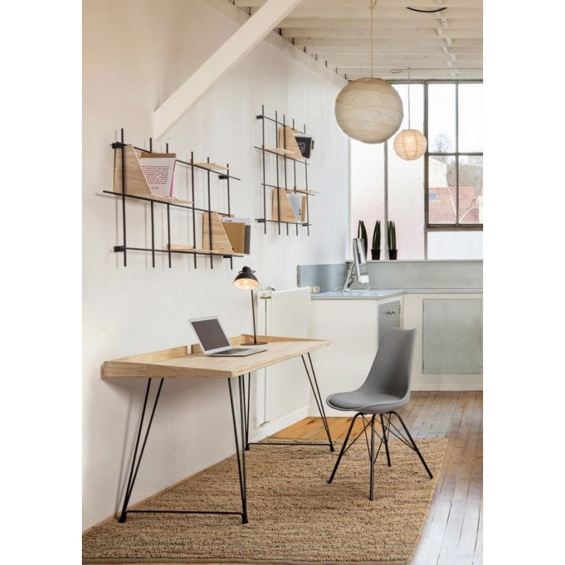 Bureau vintage District en bois et métal