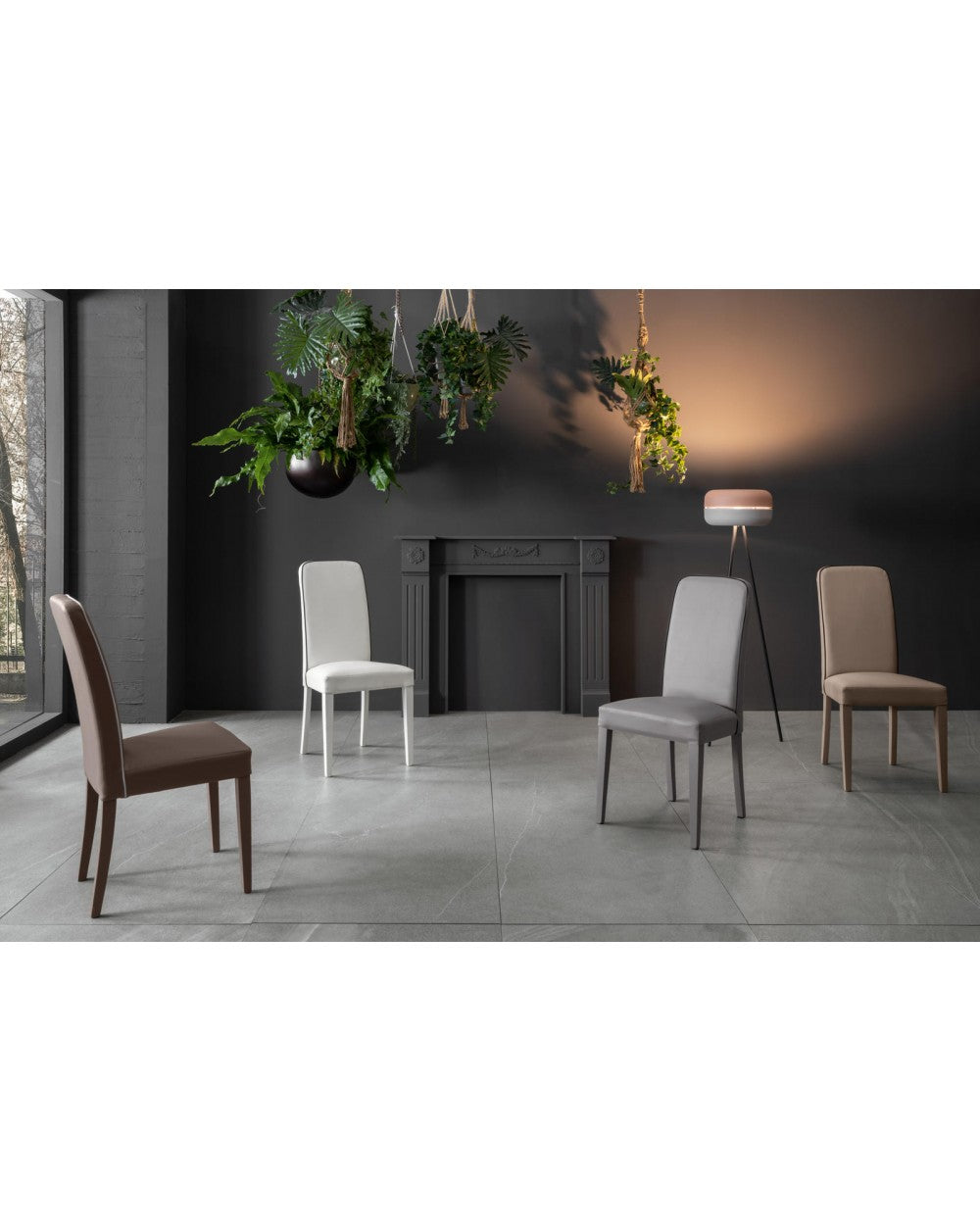 2x Chaise en simili cuir - Anita