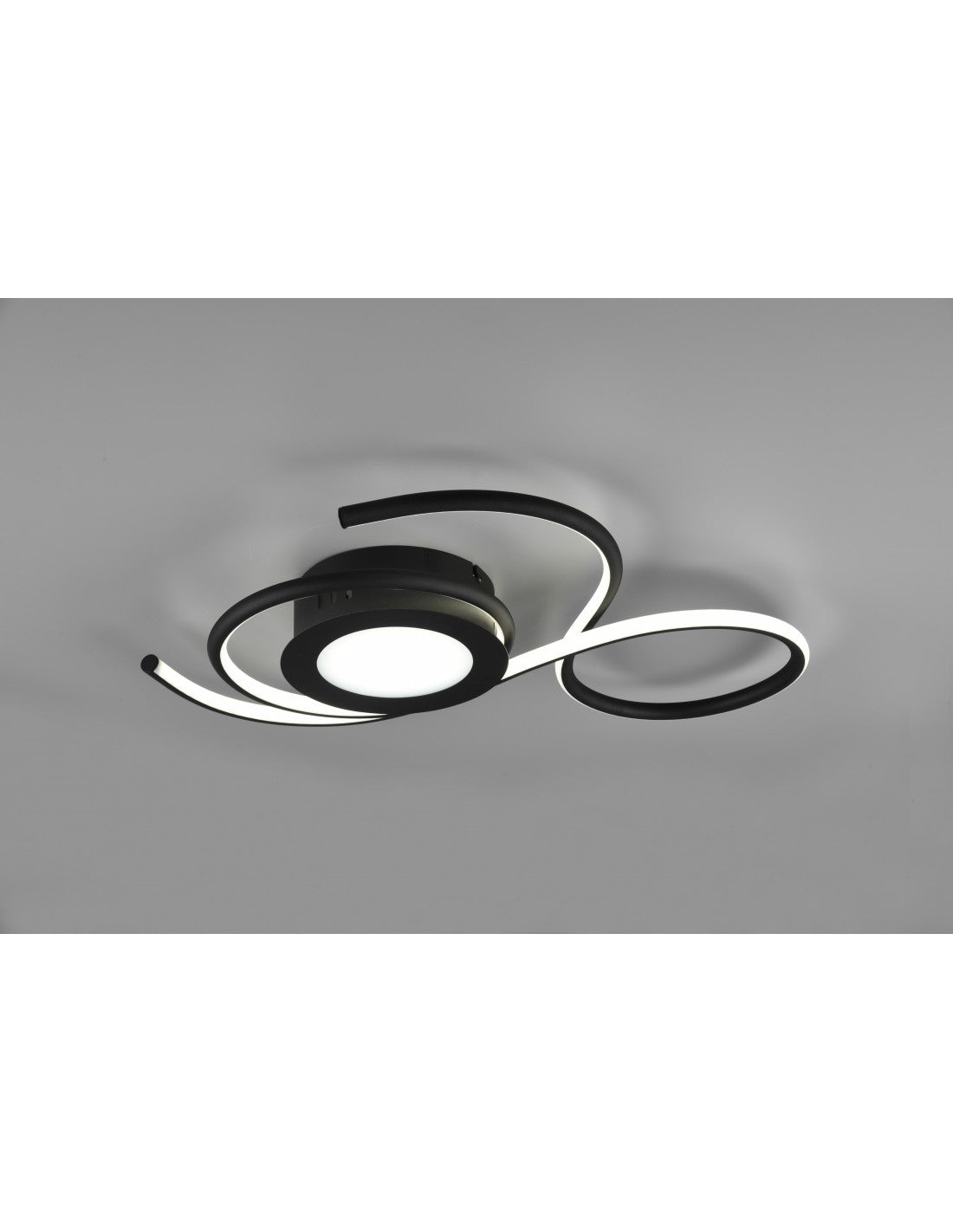 Applique Plafonnier Noir Design Moderne Led Gradateur Jive Trio Éclairage
