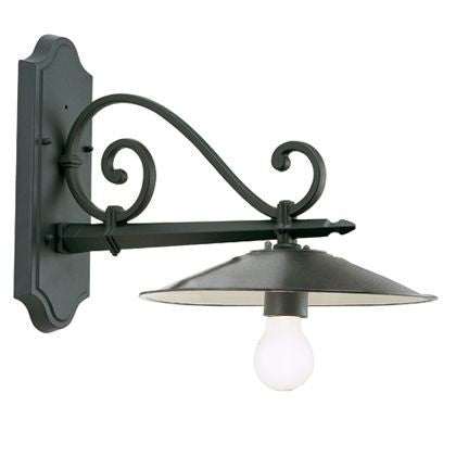 Applique à fond moyen en ligne graphite antique