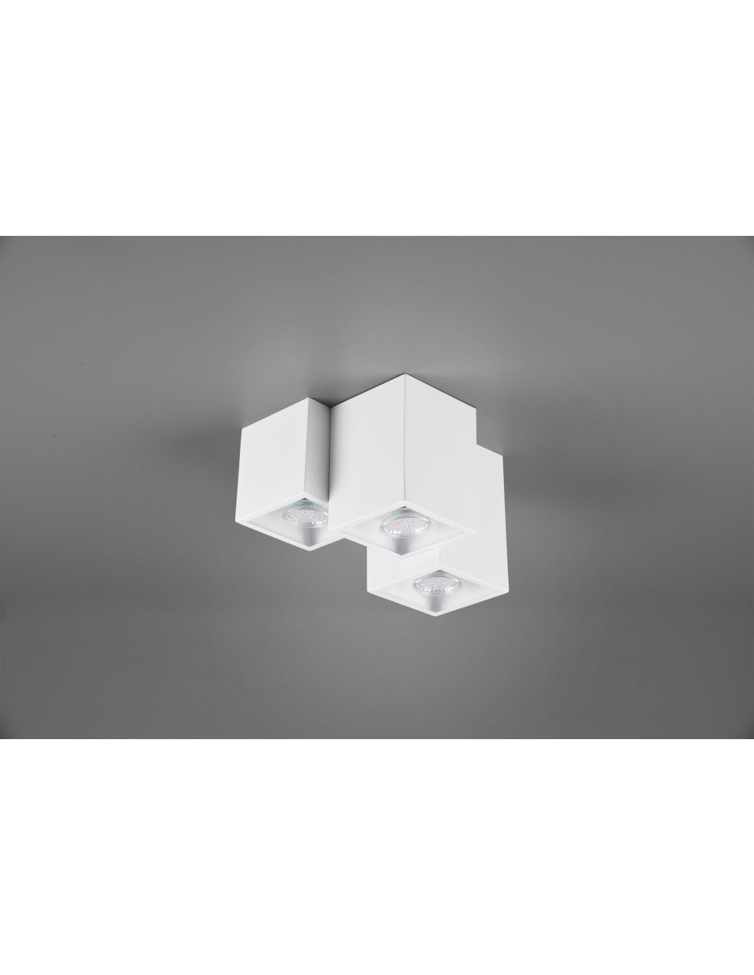 Plafonnier 3 Cubes GU10 Fernando Blanc Mat Trio Lighting
