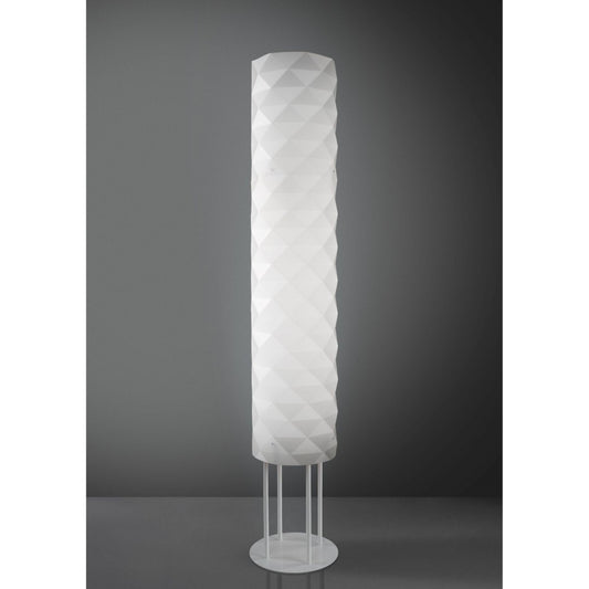 Lampadaire Base Blanche en Métal 27 x 155h