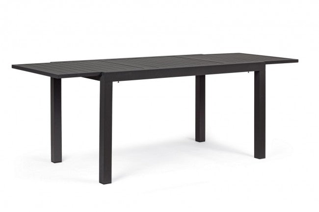 Table d'extérieur extensible en aluminium Anthracite 140-210x77x h75 cm