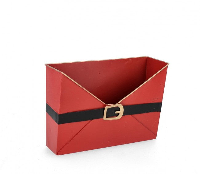 6x Boîte aux Lettres Père Noël Rett Rouge H21,5