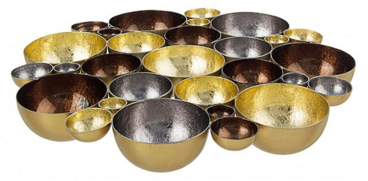 3x groupe de bougies dorées Anisha