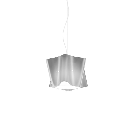 Suspension argentée en métal chromé Cm. 25x25h
