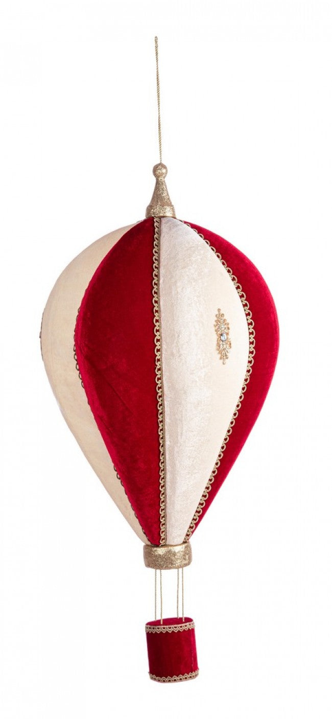 1x Pendentif Montgolfière Lucrezia Rouge H90