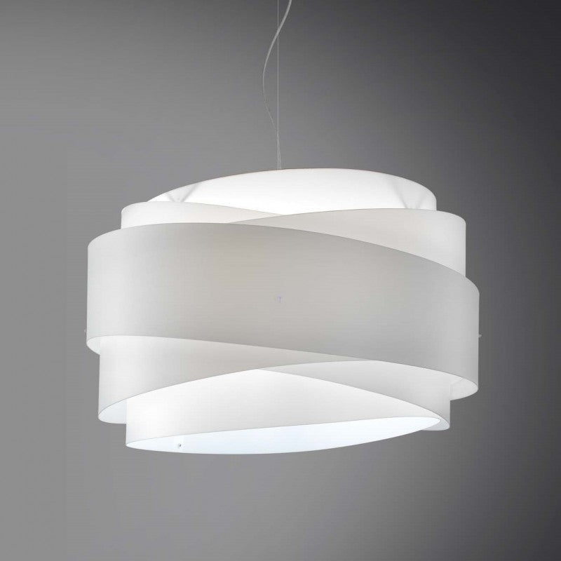 Lustre suspendu BEA une lumière Blanc diamètre 60x h38 cm