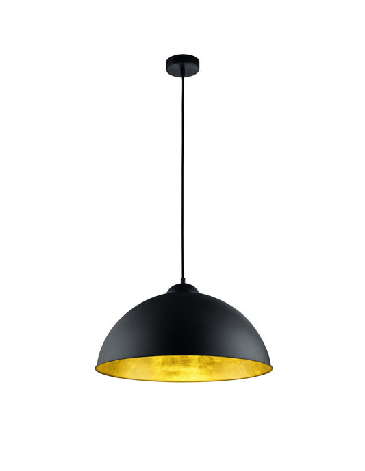 Suspension Moderne Romino II Noir Or Ø50 cm 1xE27 Trio Lighting