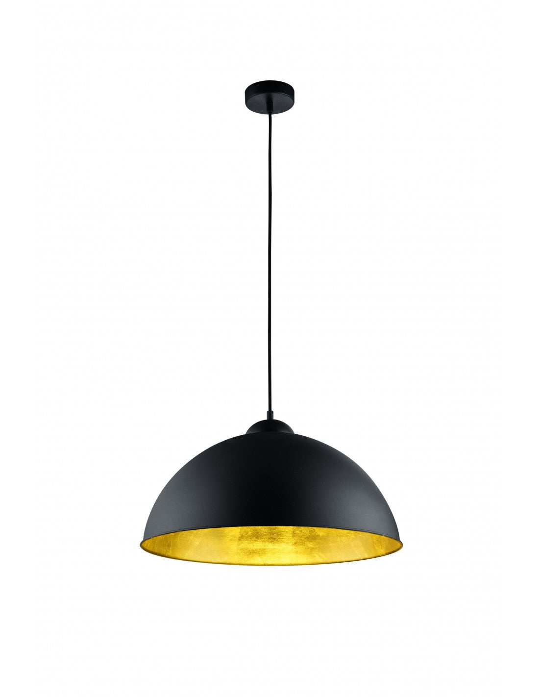 Suspension Moderne Romino II Noir Or Ø50 cm 1xE27 Trio Lighting