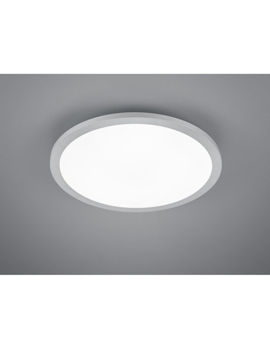 Plafonnier LED Tiberius rond Ø40 cm Aluminium Trio Lighting