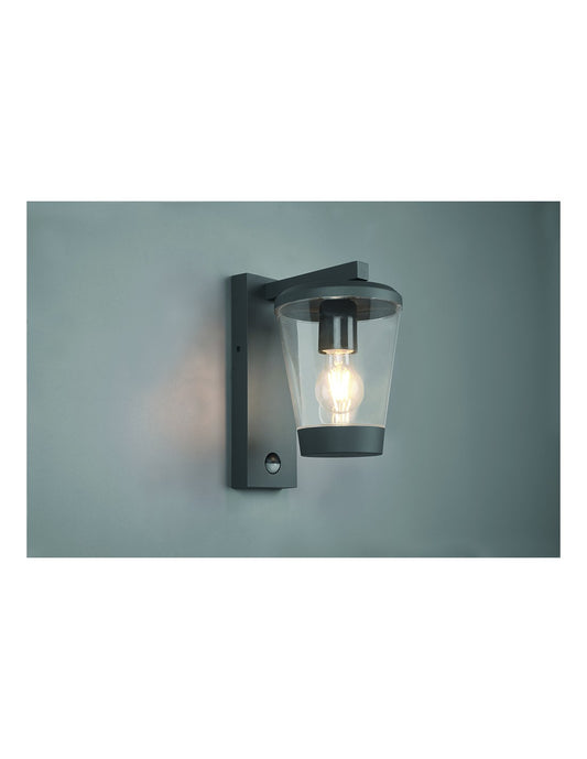 Cavado Lanterne Applique Anthracite Aluminium IP44 Avec Trio Capteur D'éclairage