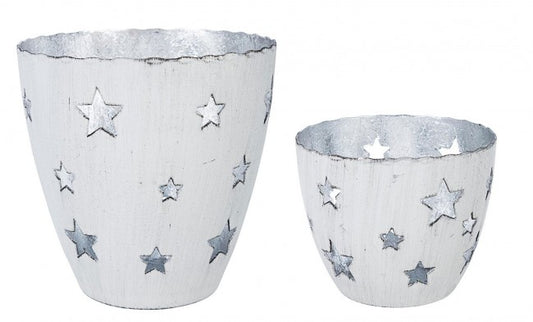 6x Set2 P.Bougie Kalix Svas Étoile Blanche