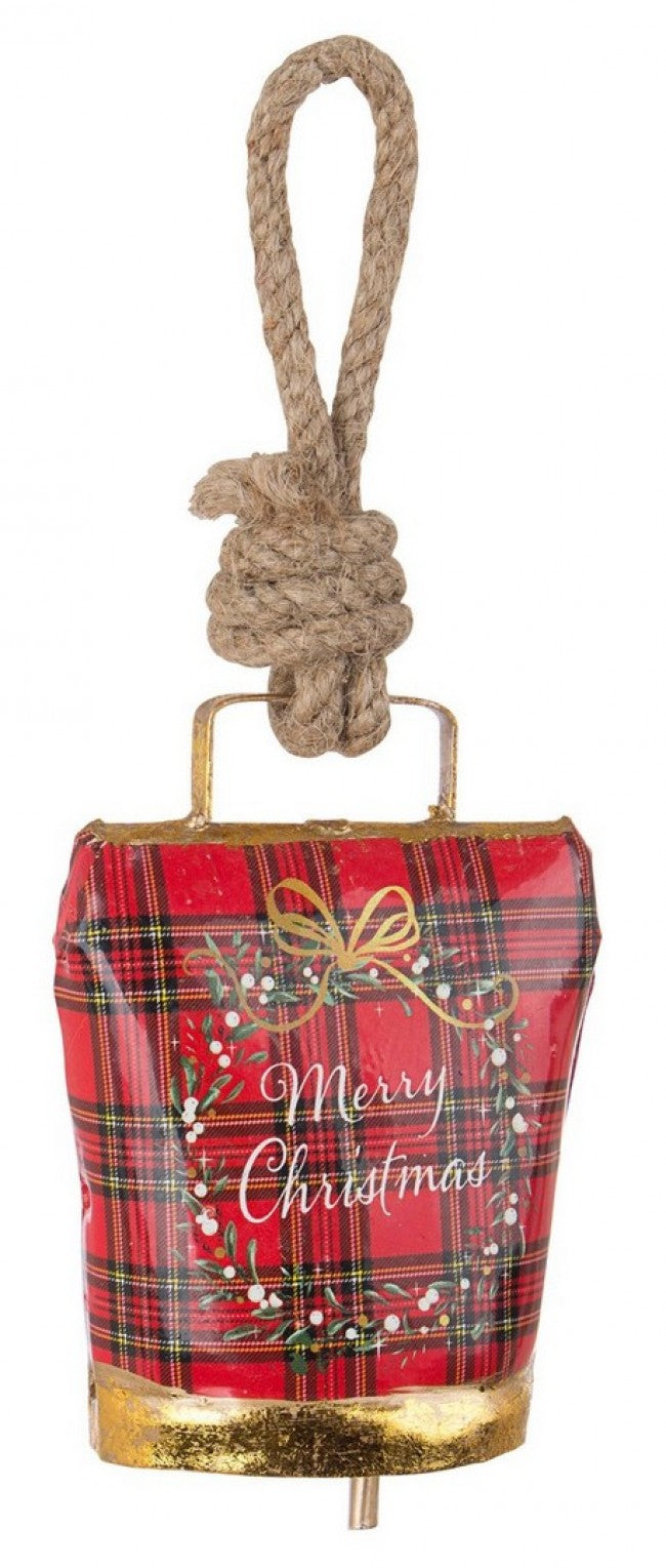 12x Pendentif Wendi Bell Tartan Merryxmas