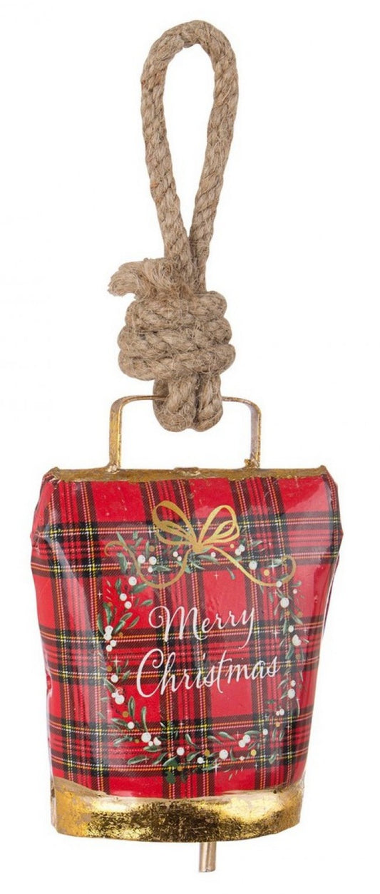 12x Pendentif Wendi Bell Tartan Merryxmas