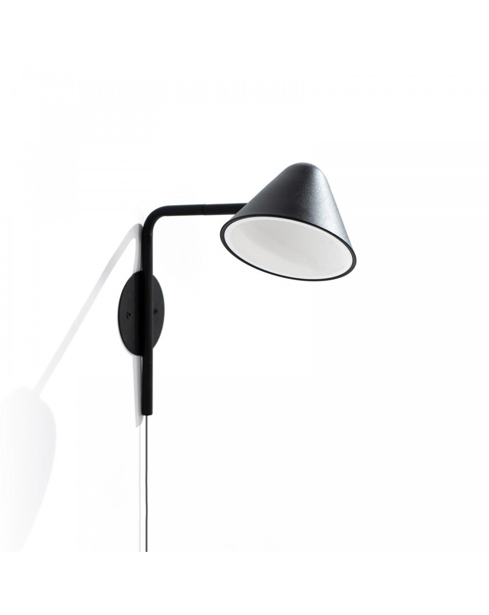 Applique LED Antares en métal STS noir