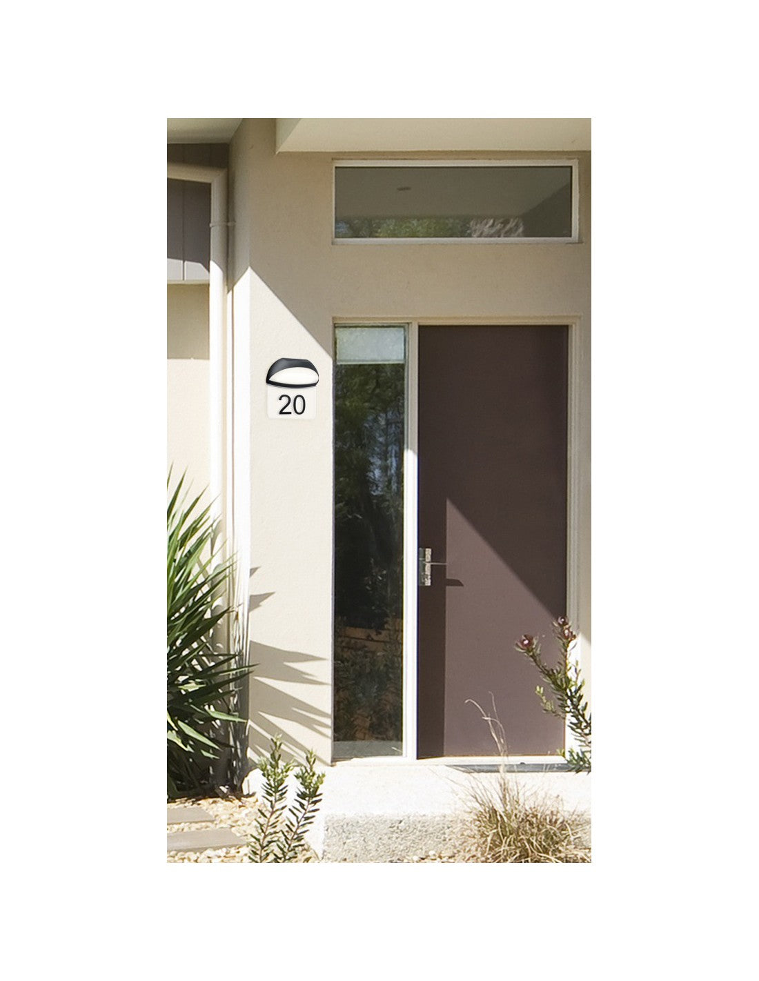 Muga Outdoor Applique IP54 Anthracite Cup Numéros de maison Trio Éclairage