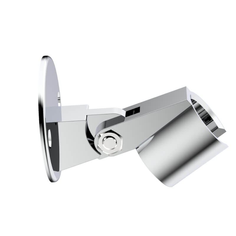 Support de douche chromé