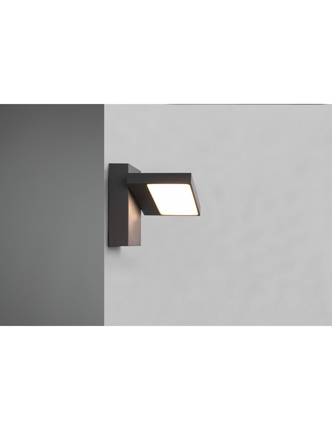 Applique Extérieure LED Ajustable Aluminium Anthracite IP54 Horton Trio Éclairage