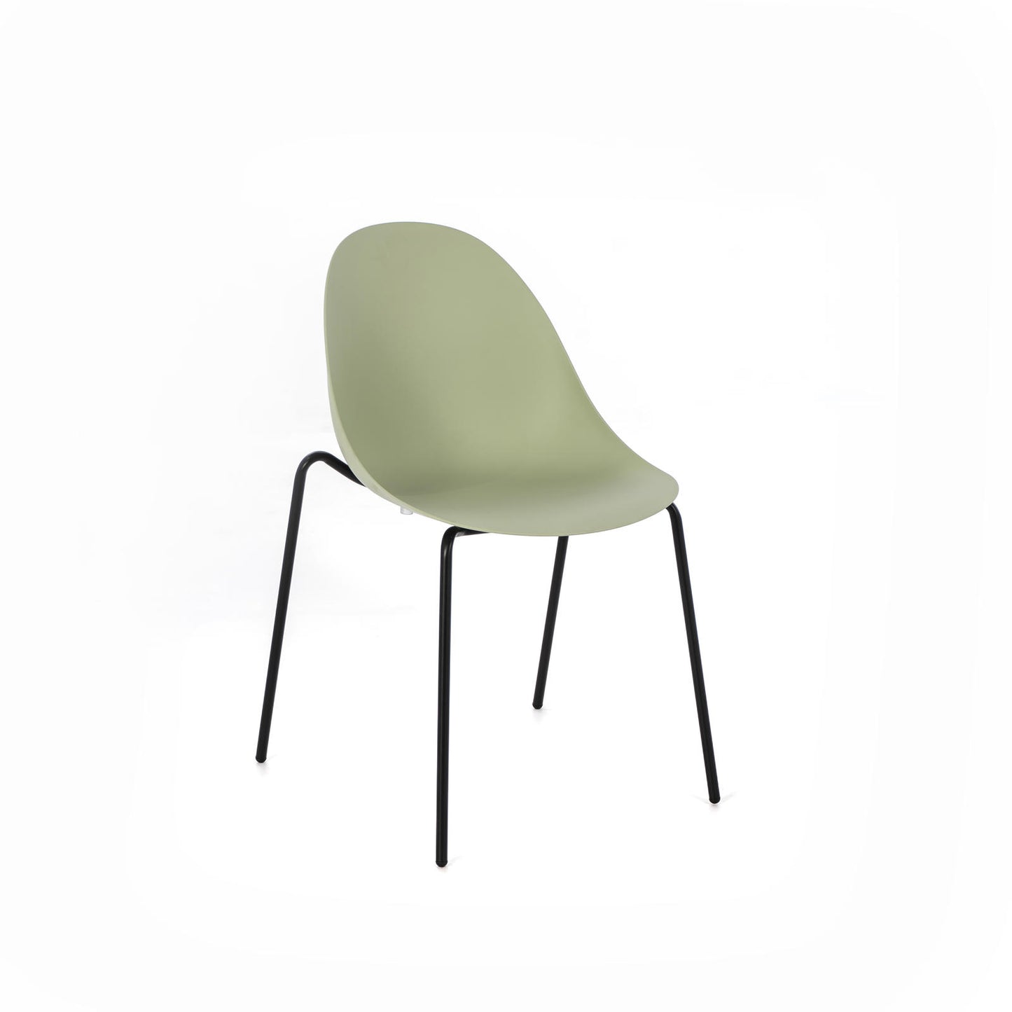4x Chaise verte en polypropylène