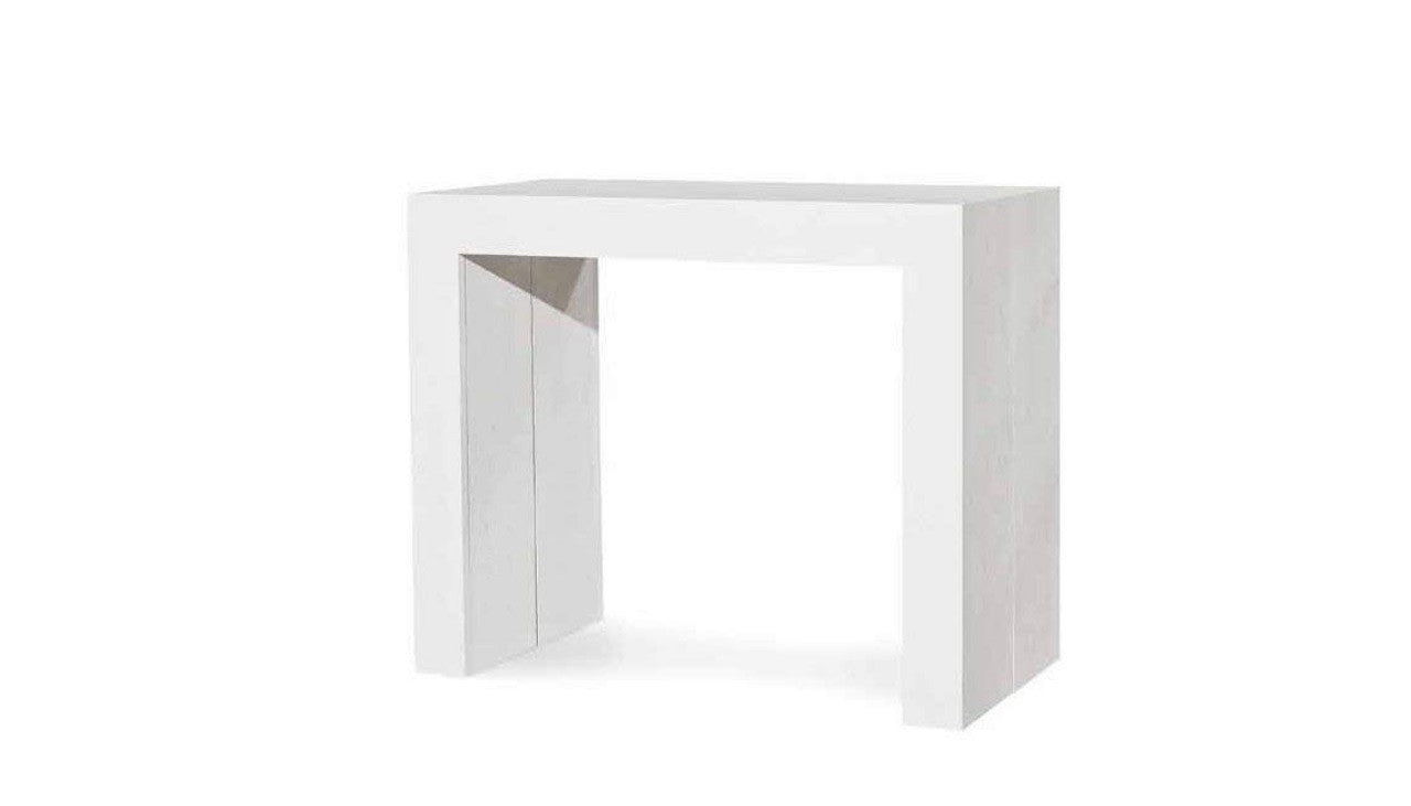 Table console extensible Audace en mélèze blanc