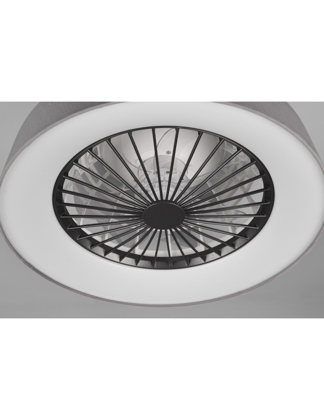 Lampe de ventilateur moderne LED 30w à intensité variable Farsund gris Trio Lighting