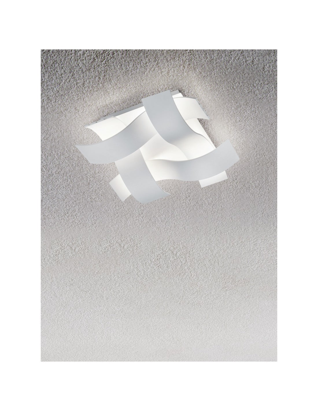 Plafonnier carré Ruby moderne dimmable LED blanc L35 cm Trio Lighting