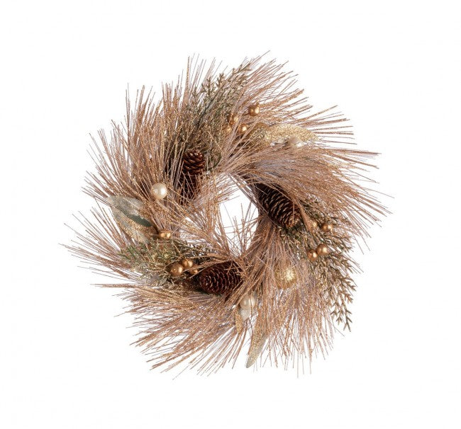 4x Couronne Eternelle Or Rose D30