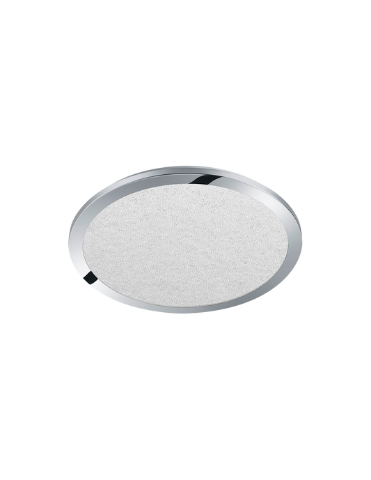 Plafonnier Rond LED Variateur 22w Cinzia Chrome IP44 Trio Lighting