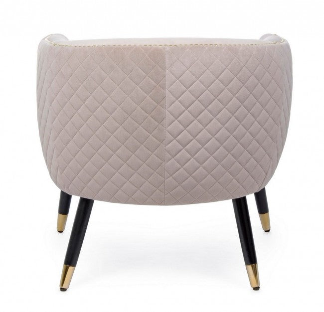 Fauteuil rembourré de style ambiance beige