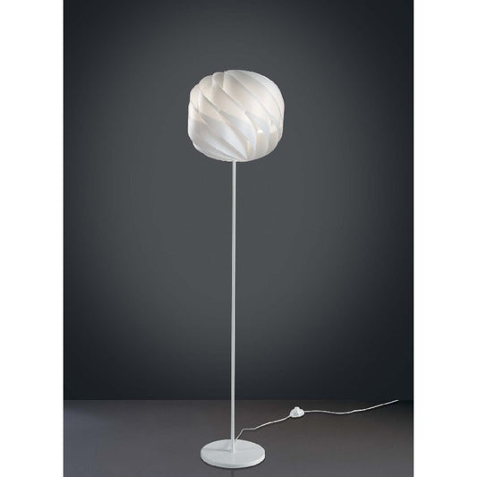 Pied et tige de lampadaire en métal GLOBE Blanc diamètre 40x h170 cm