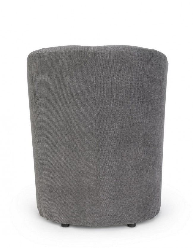 Fauteuil en bois et tissu Anthracite BELIZE 64,5x63x h76 cm