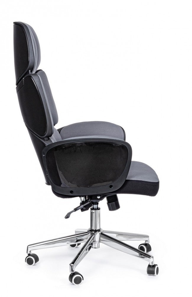 Fauteuil de bureau rembourré gris-noir Armstrong