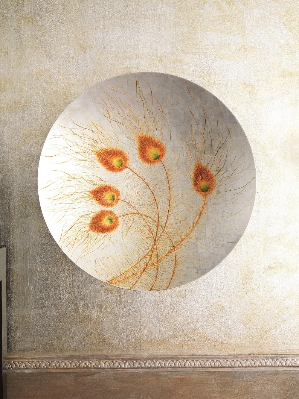 Assiette décorative blanche 65x65x1 cm