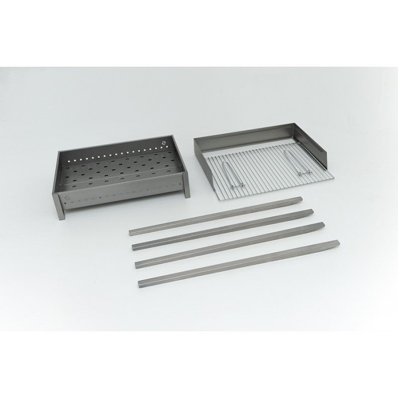 Barbecue terrasse de jardin en fer 40 x 60 cm Vésuve