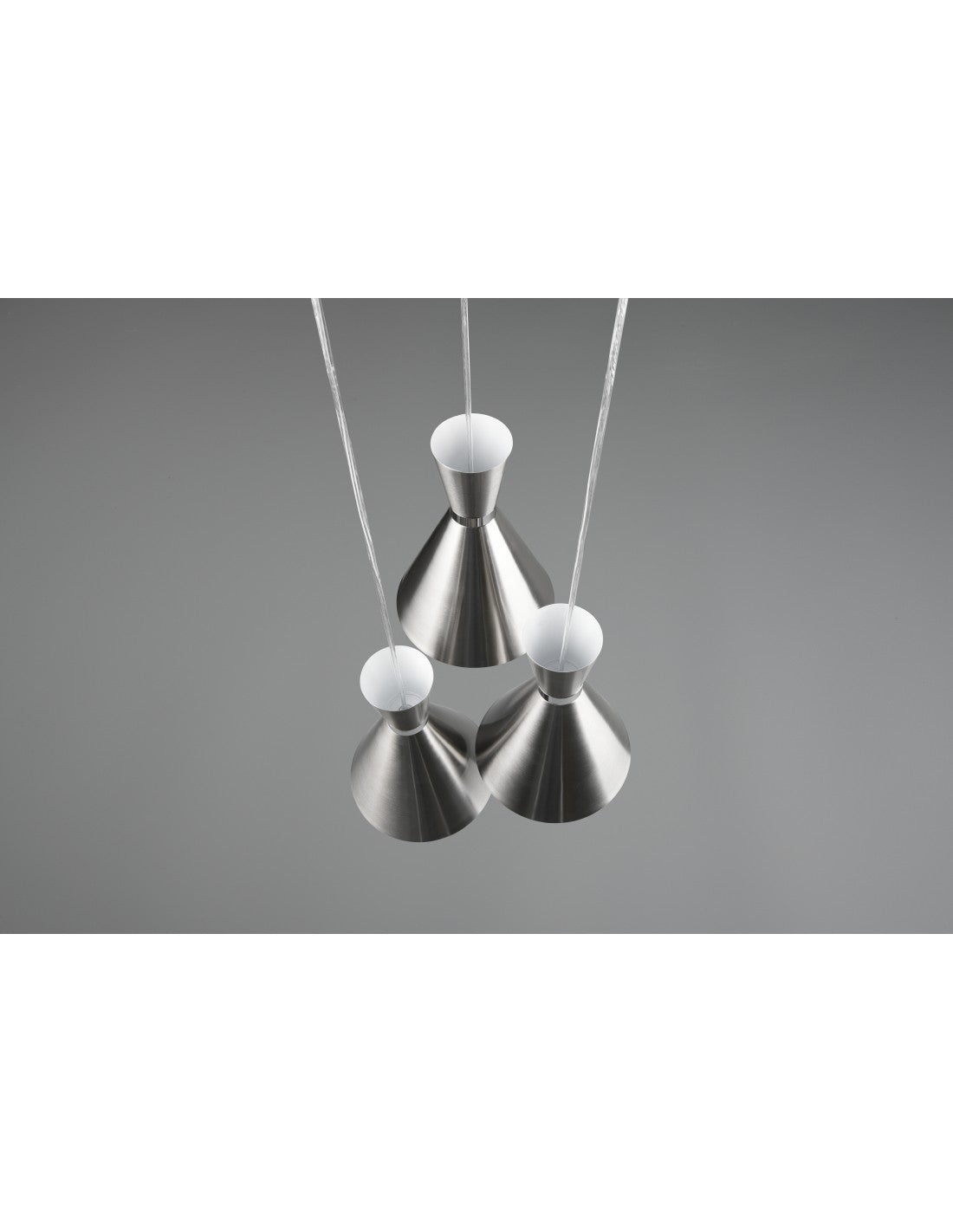 Suspension Ronde Enzo 3xE27 Noir Mat Trio Lighting