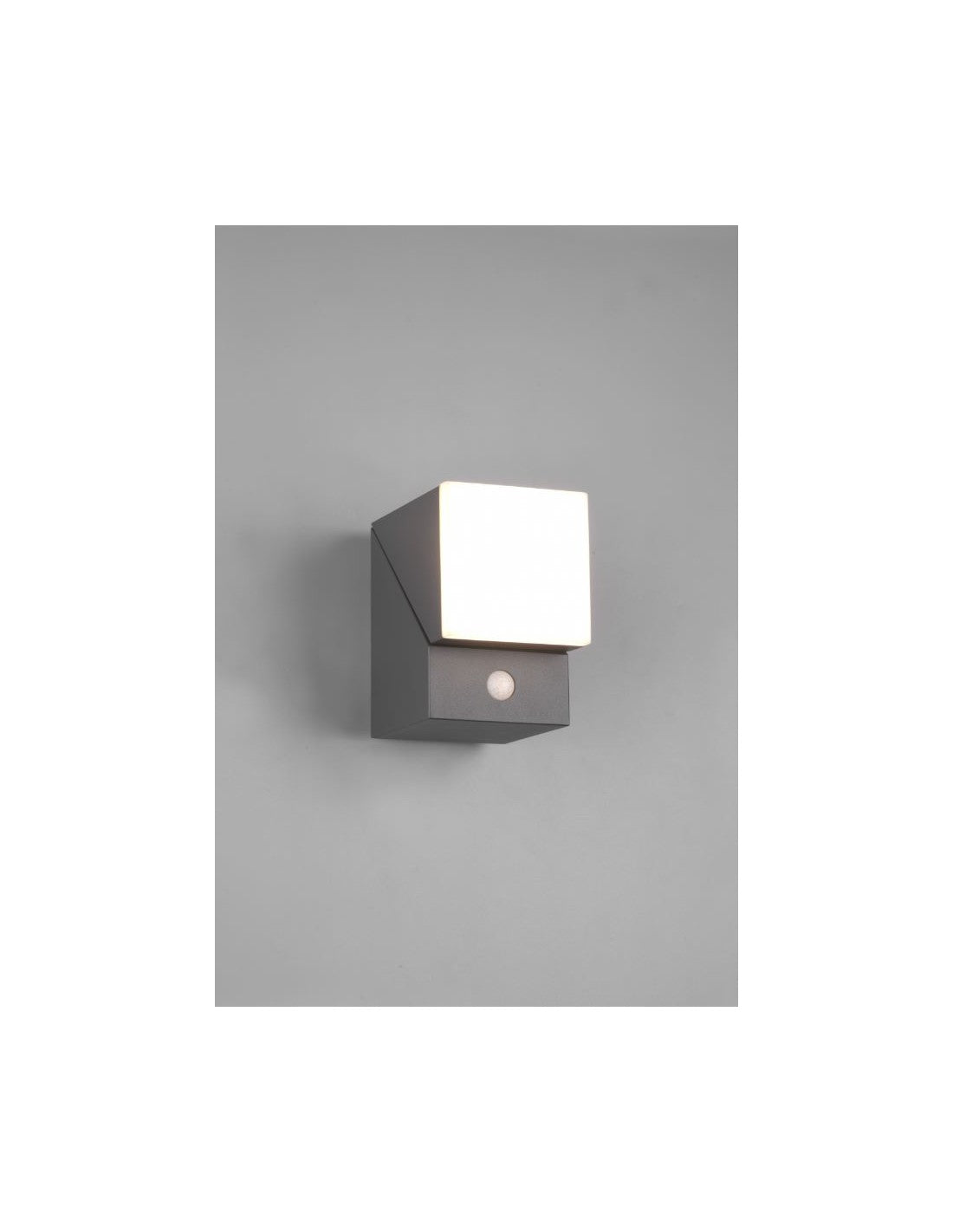 Applique LED réglable Avon en aluminium anthracite IP54 avec détecteur de mouvement Trio d'éclairage