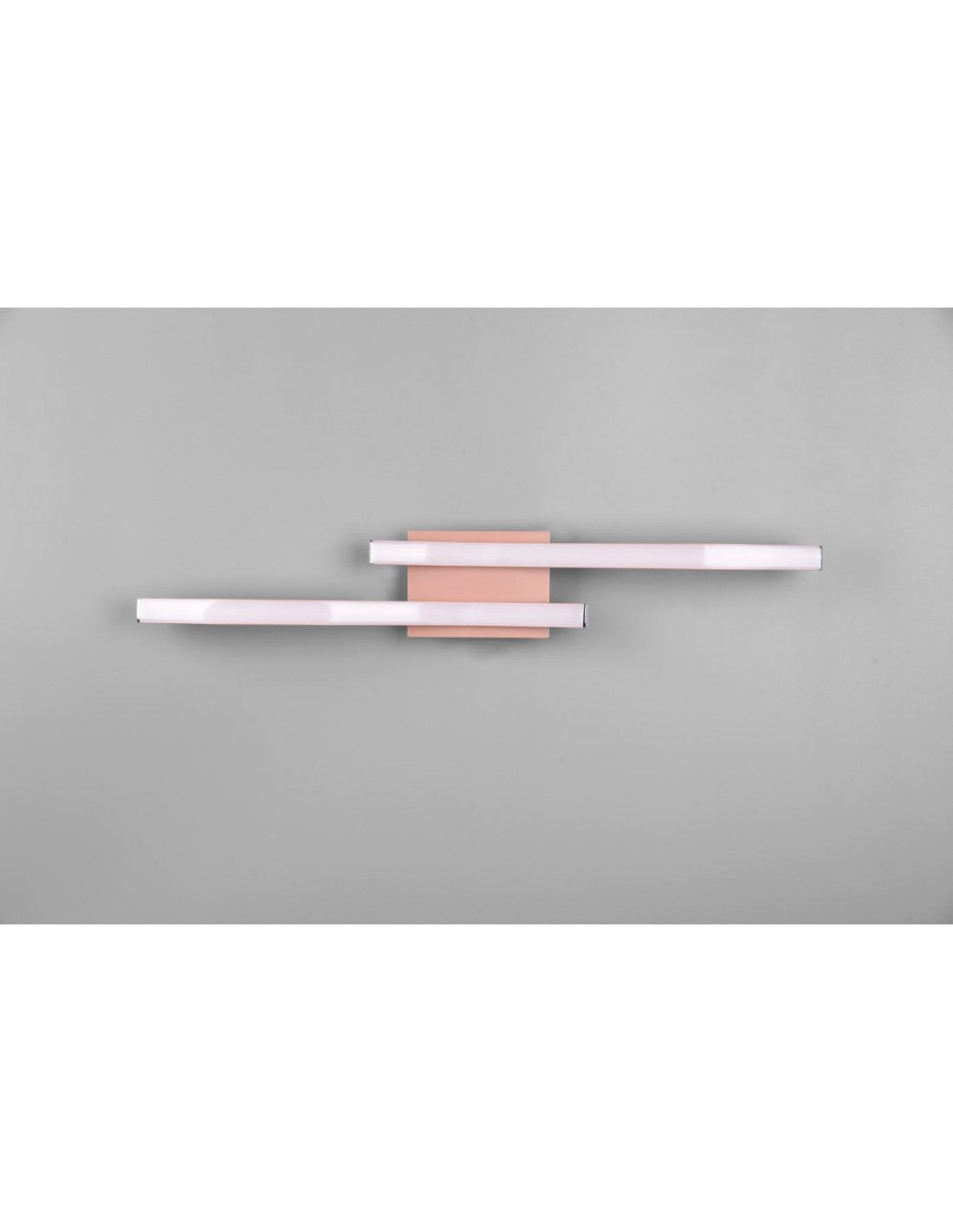 Plafonnier design double tige LED 4000k Route Or Rose Trio Lighting