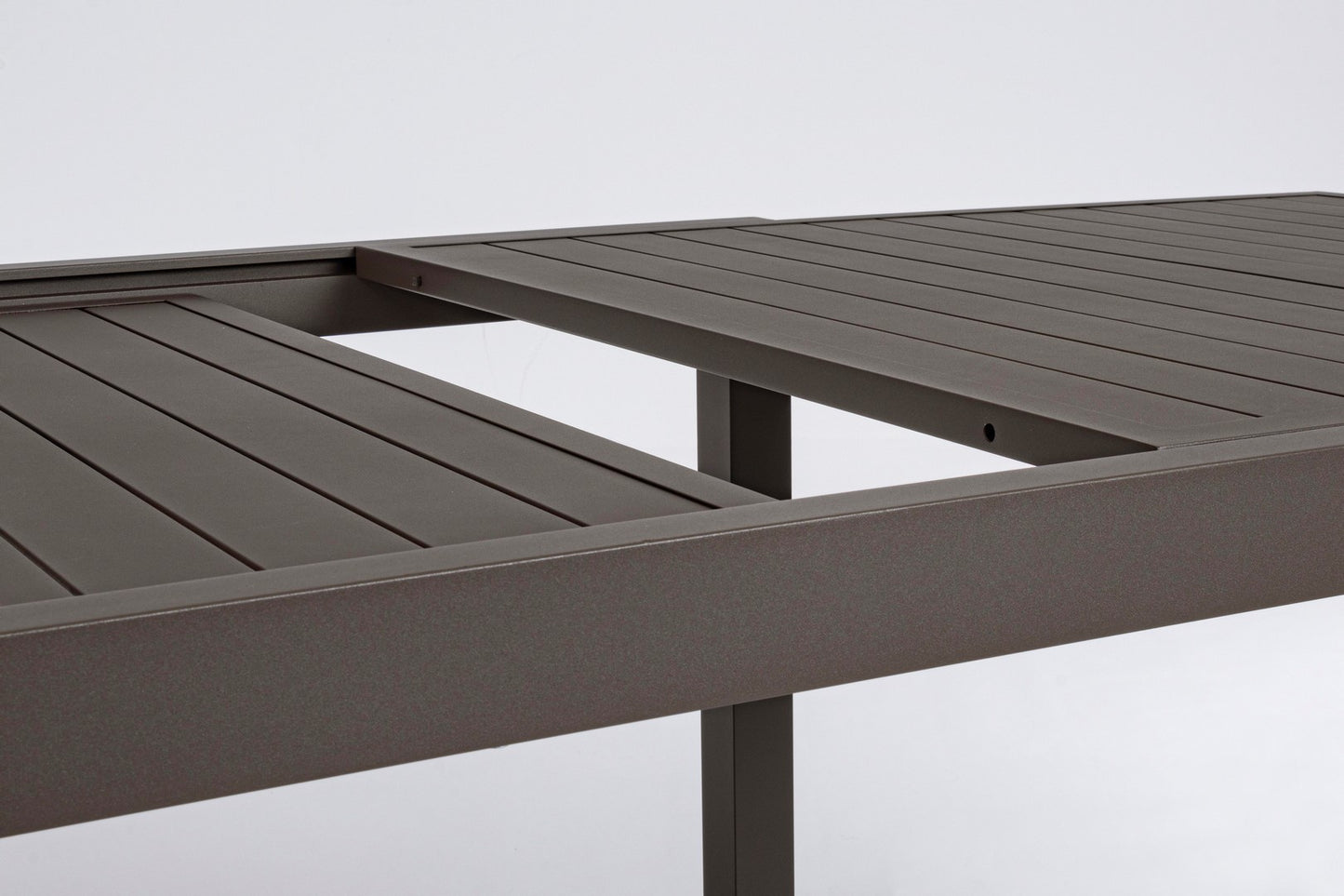 Table salon de jardin extensible en aluminium marron Hide 200-300 x 100 cm