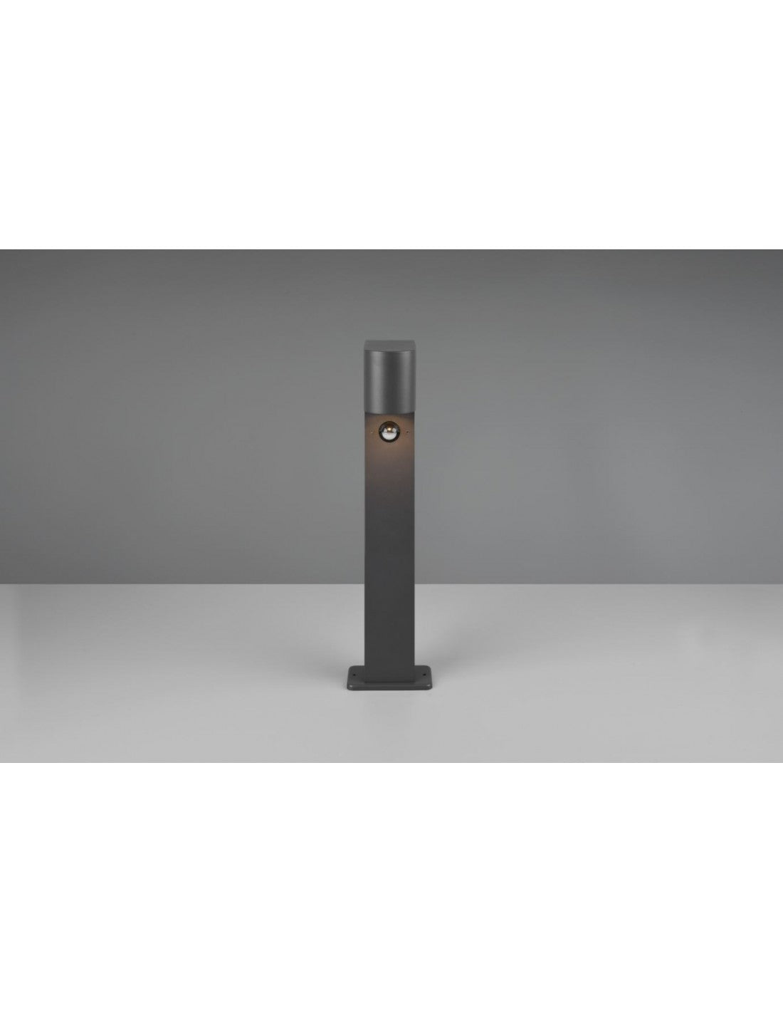 Borne Basse de Jardin 1xGU10 Roya Anthracite IP44 Détecteur de Mouvement Trio Éclairage