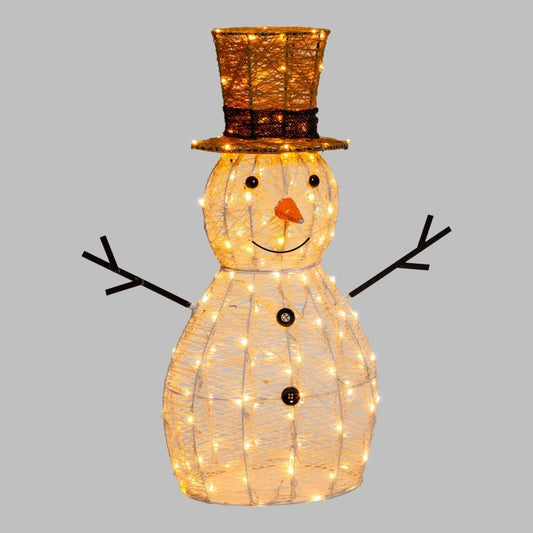 Bonhomme de neige LED 3D H70cm Série 160 LED