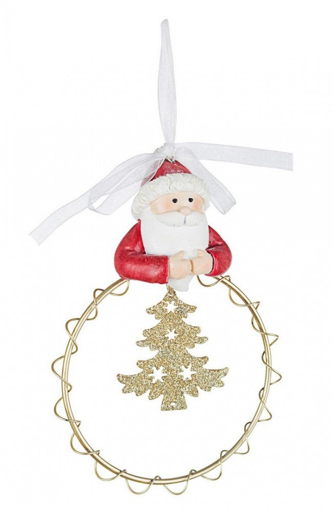4x pendentif bandeau Père Noël