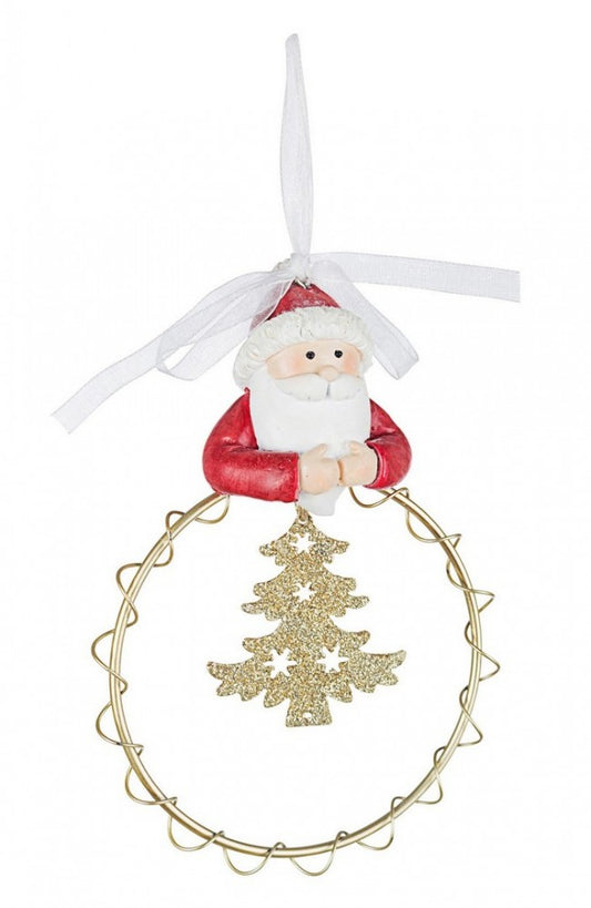 4x pendentif bandeau Père Noël