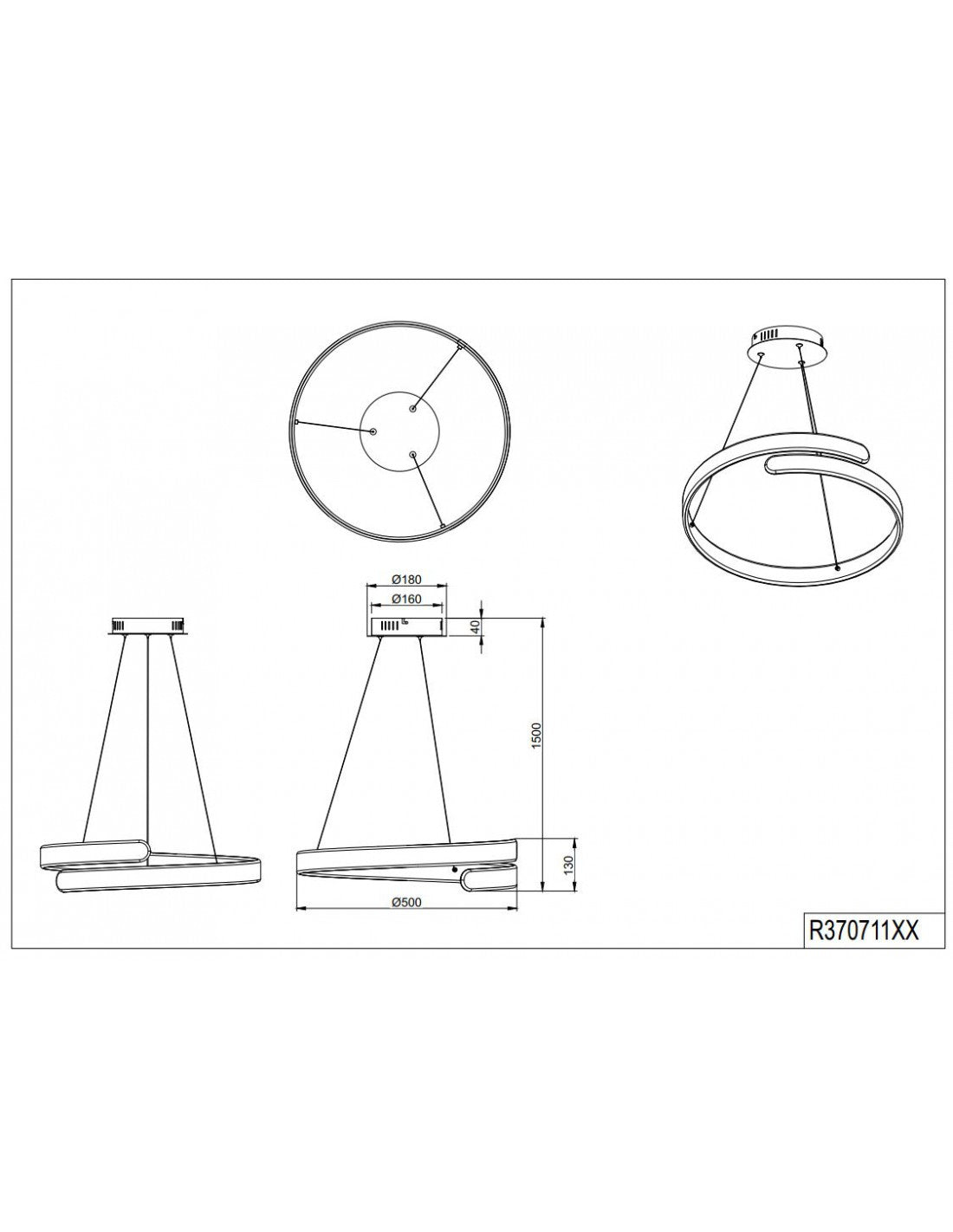 Suspension Design Spirale Led Gradateur 4000k Parme Blanc Trio Éclairage