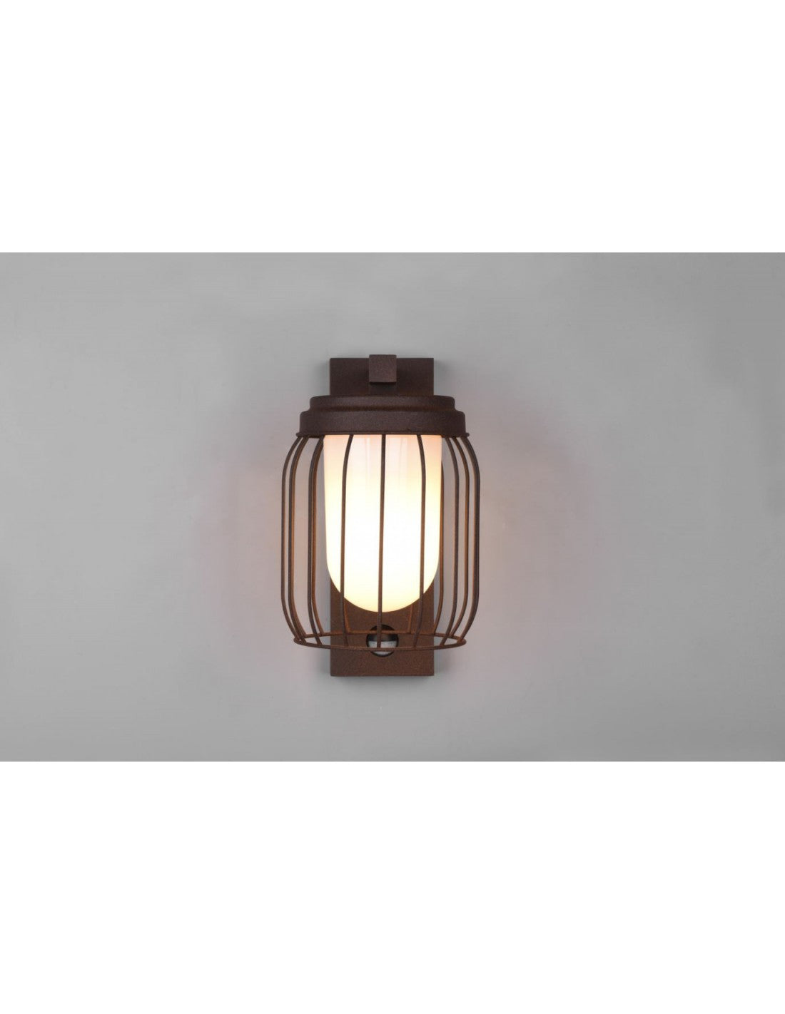Rust Cage Applique 1xE27 Tuela IP44 Détecteur de Mouvement Trio Éclairage