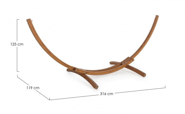 Support de hamac en bois