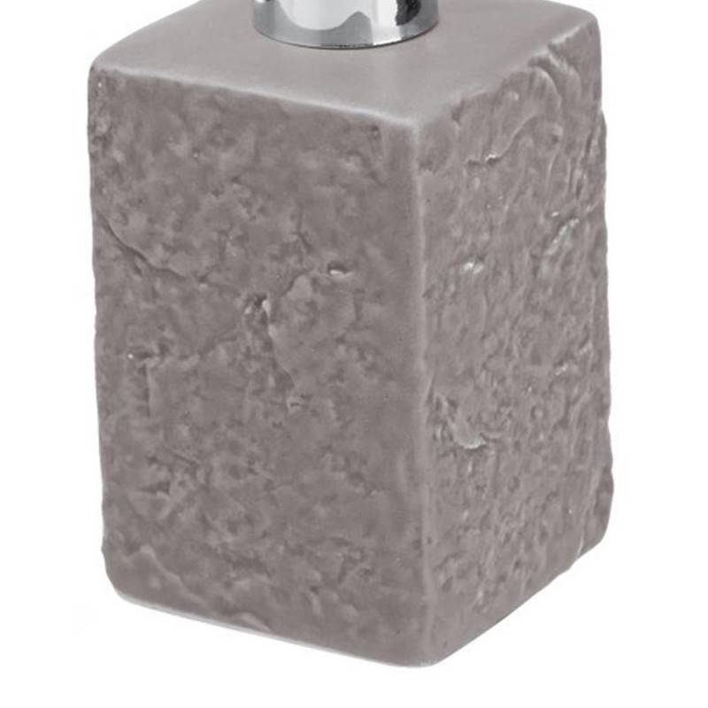 Distributeur de savon gris de la série Petra