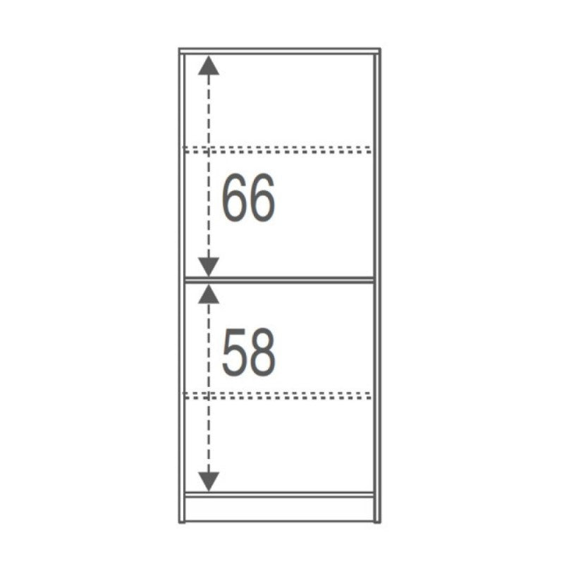 Armoire polyvalente blanche à deux portes 62x34x h147 cm