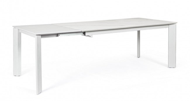 Table extensible Briva blanc gris