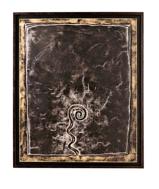 Huile sur toile multicolore et châssis bois 100x120 cm